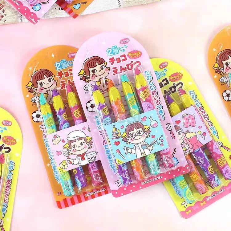 Fujiya Sanrio pencil-shaped chocolates, 27g each, 4 pieces (random design sent).-eBest