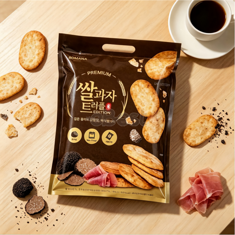 ROMANA Black Truffle and Ham Flavored Rice Cakes 346g-eBest