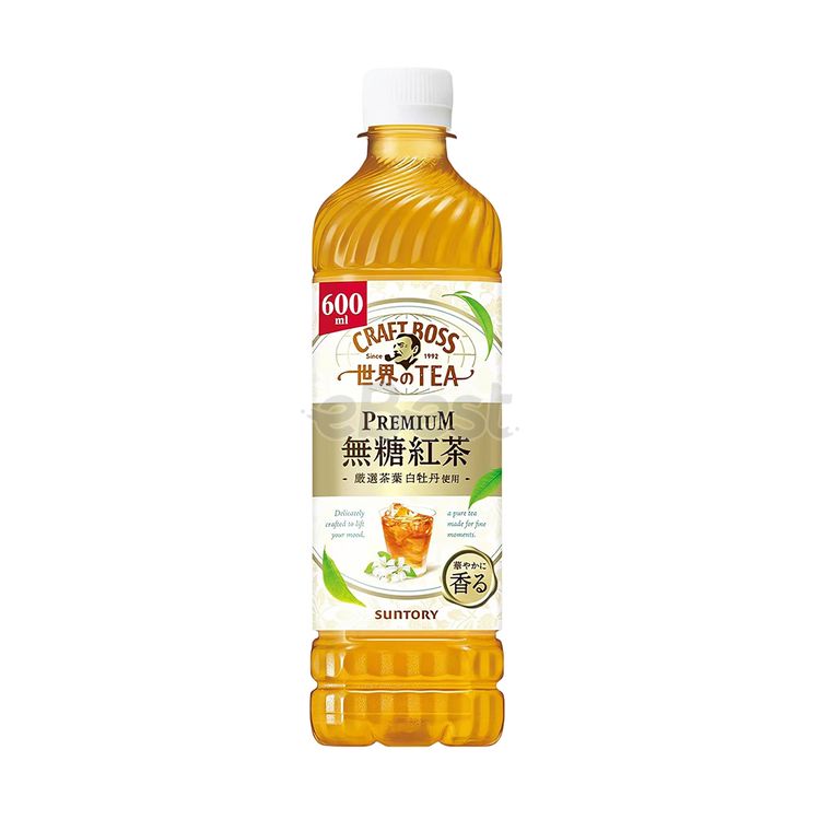 Suntory Sugar-Free Black Tea Drink, 600ml-eBest