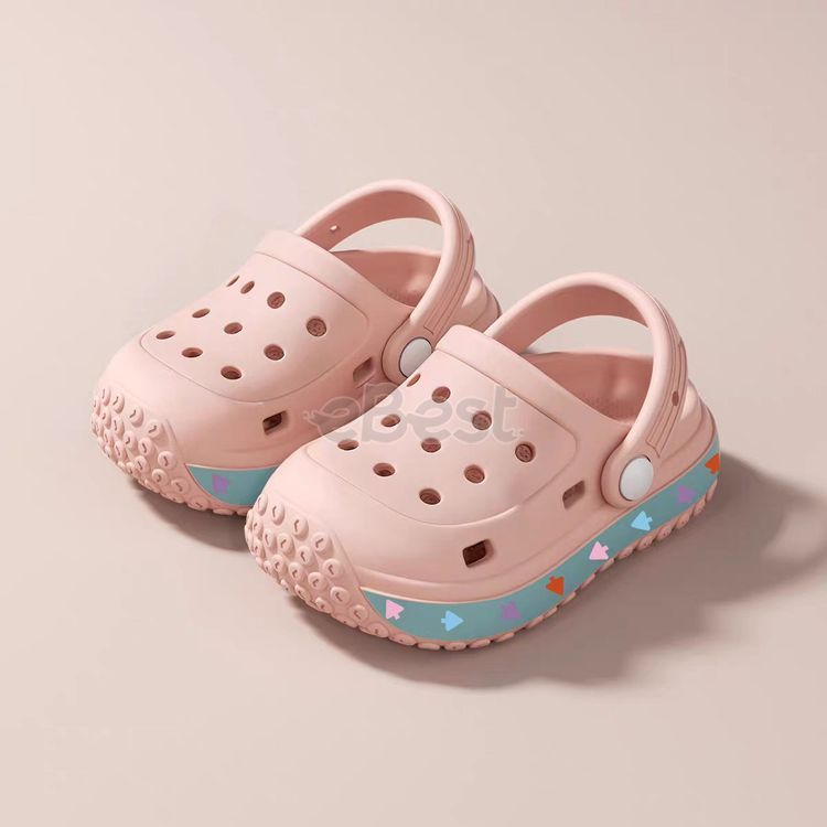 Children's non-slip clogs (basic style) pink (multiple sizes available)-eBest