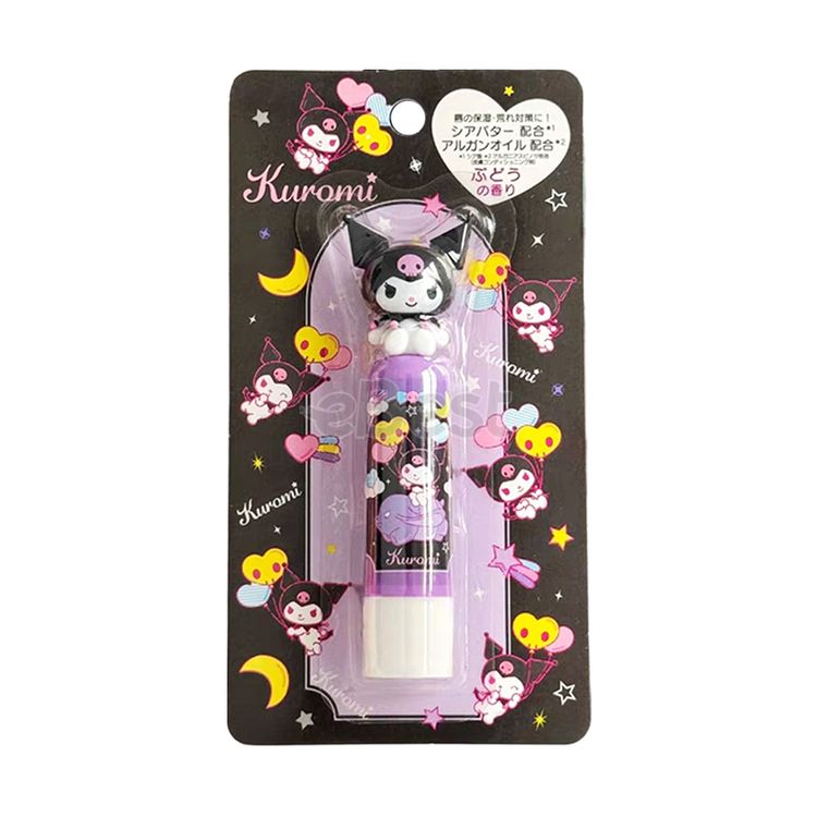 SANRIO Race Kuromi 3D Figurine Moisturizing Lip Balm, Grape Scent, 3.5g-eBest