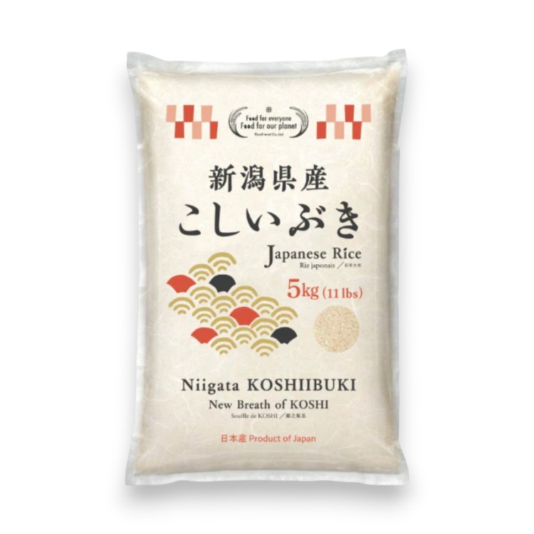KOSHIIBUKI Rice (5kg) from Niigata Prefecture, Japan - a popular soft and sticky Japanese fragrant rice.-eBest