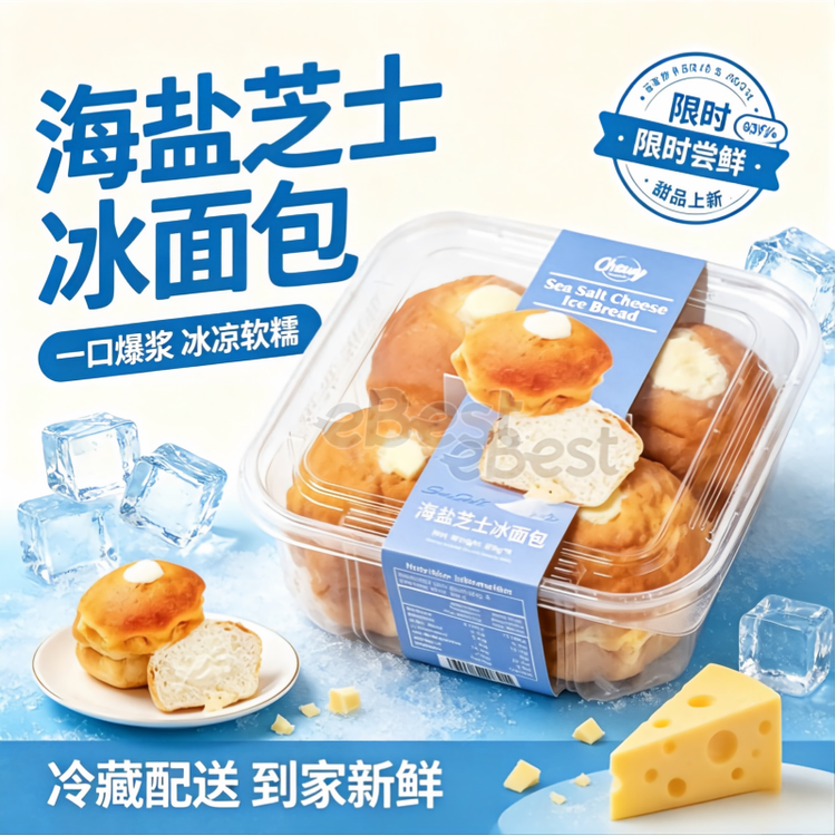 Chewy Sea Salt Cheese Ice Bread 320g-eBest