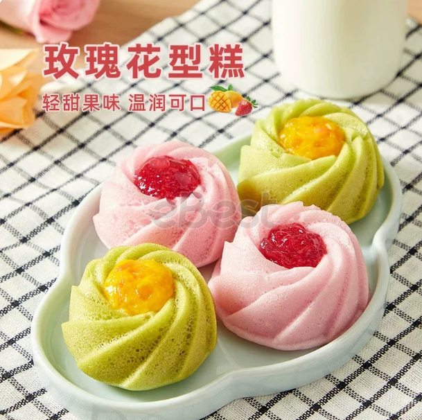 Anjoy Rose Shape Steamed Cake 256g-eBest
