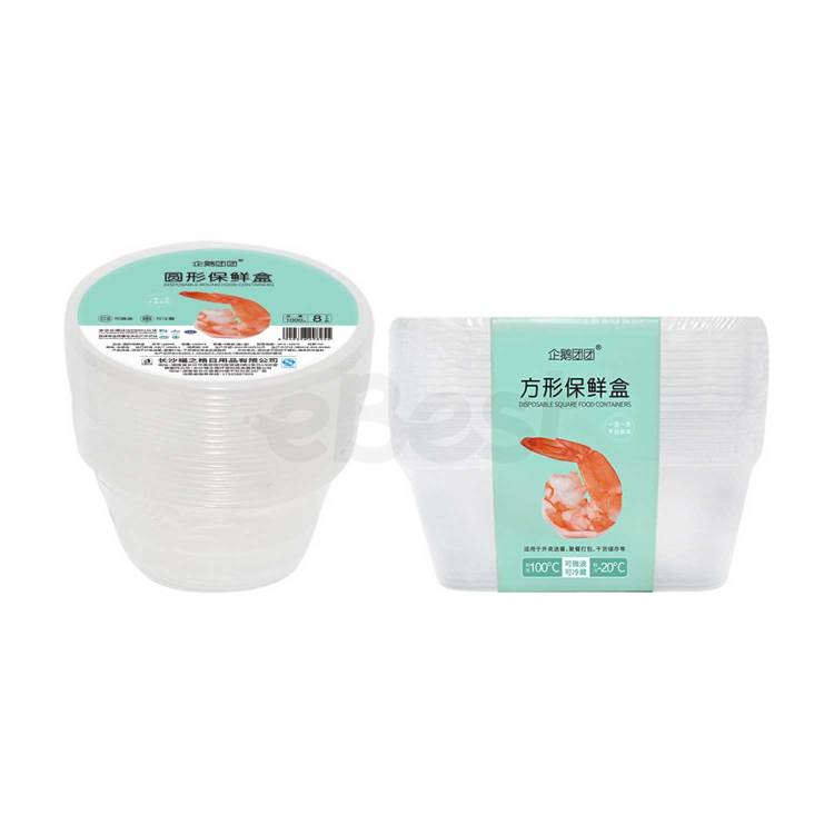 Food Storage Box Microwaveable Refrigerable Plastic Takeaway PP Lunch Box Packing Box 1000ml 8pc-eBest-kitchen,Home & Lifestyle-other brands