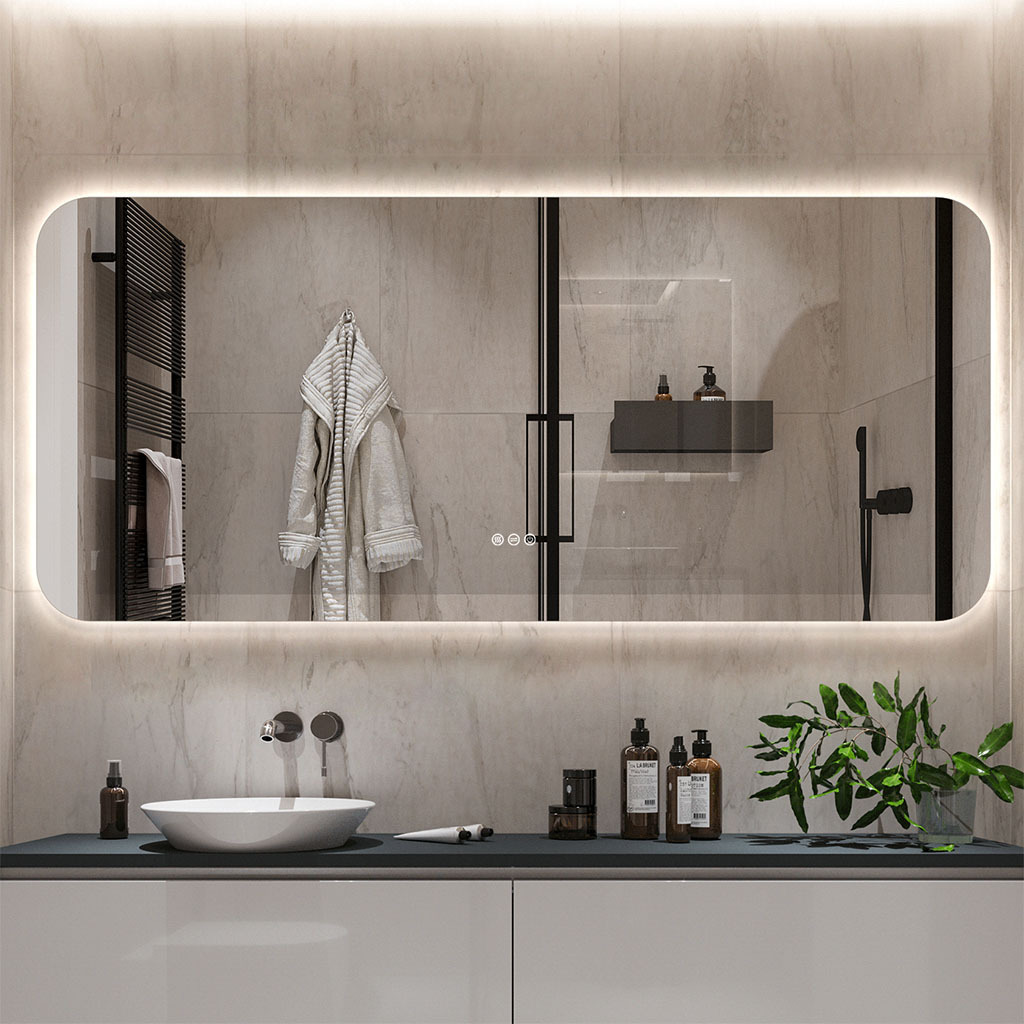Frameless LED Mirror