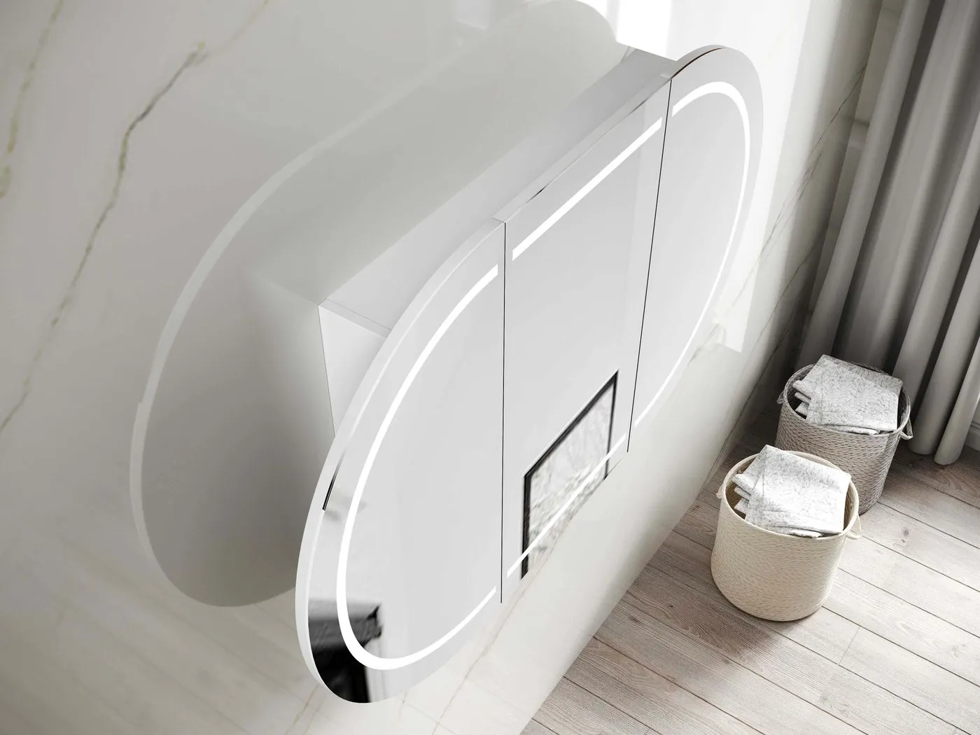LED BONDI 1800x900 Shaving Cabinet
