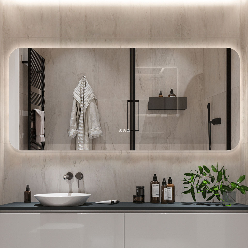 Frameless LED Mirror