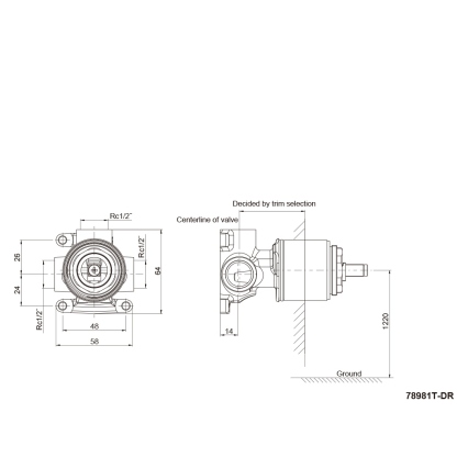 Kohler Shower or Bath 40mm valve