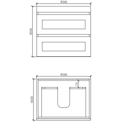 Hawaii Matte White Vanity