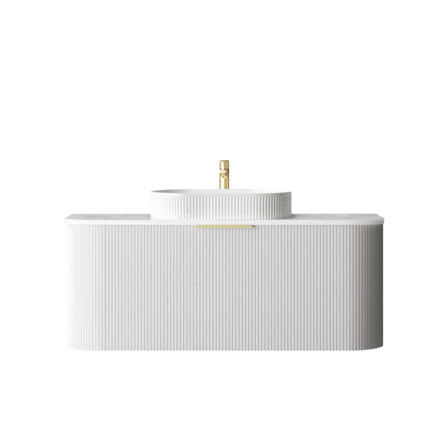 Otti BONDI White Futed Curve Vanity