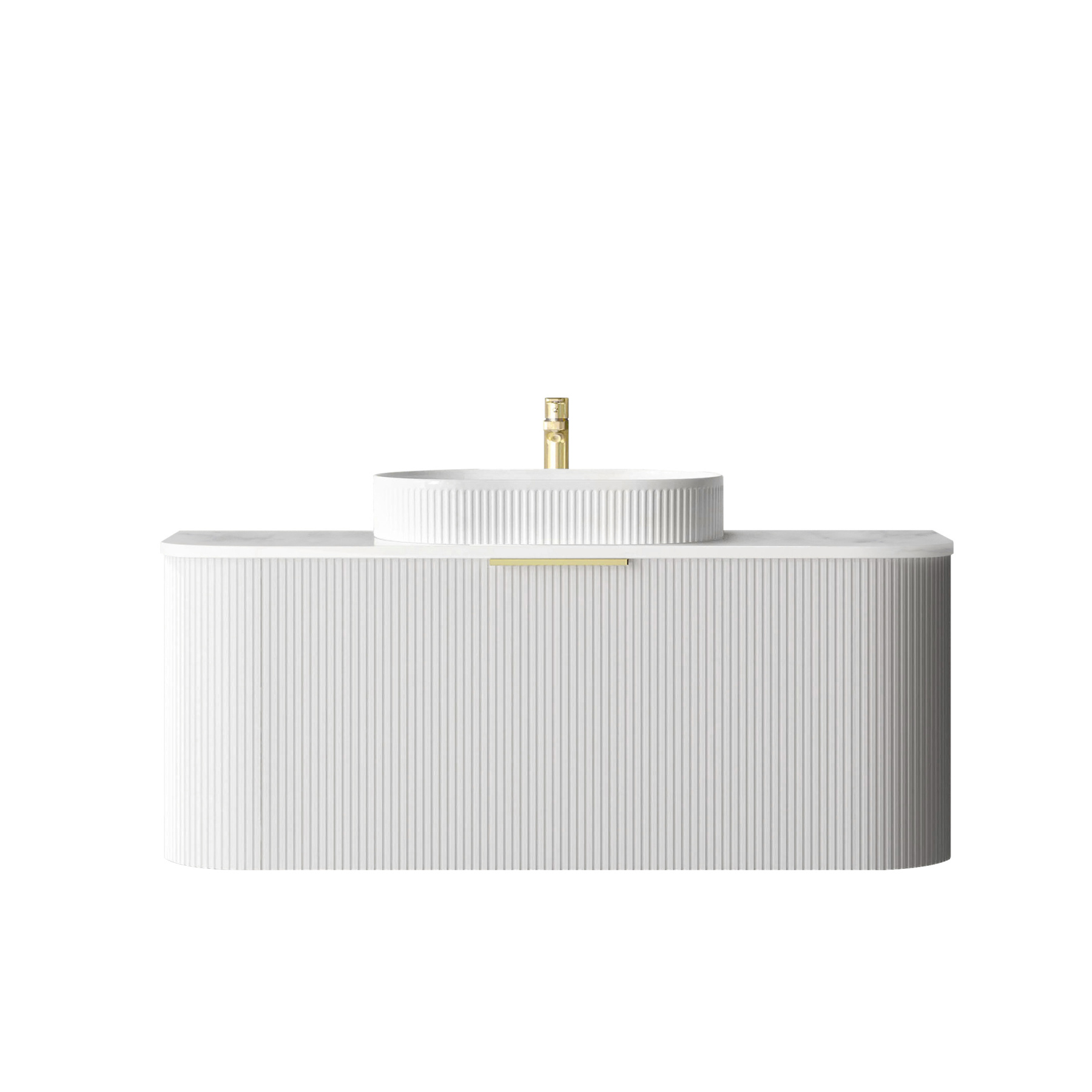Otti BONDI White Futed Curve Vanity