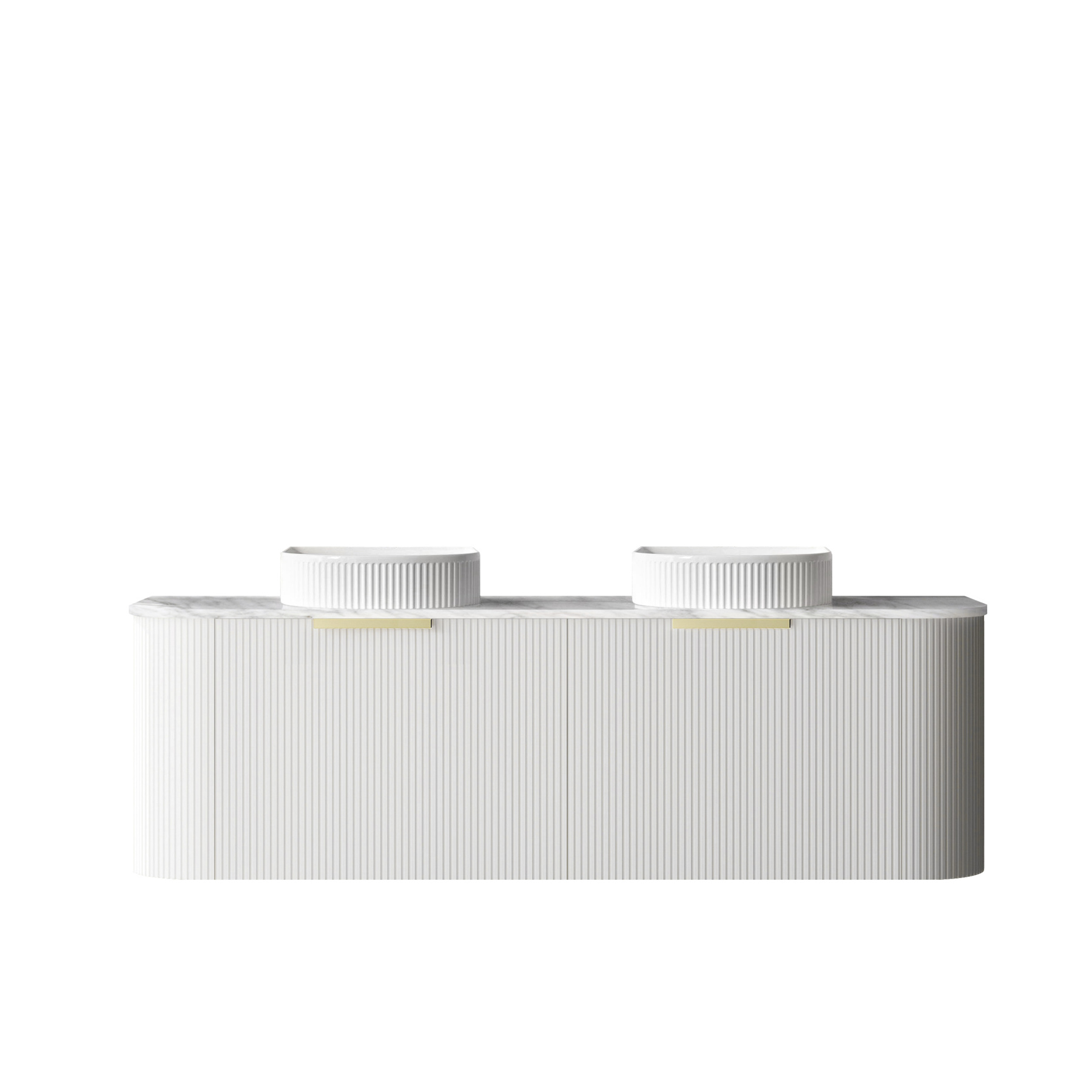 Otti BONDI White Futed Curve Vanity