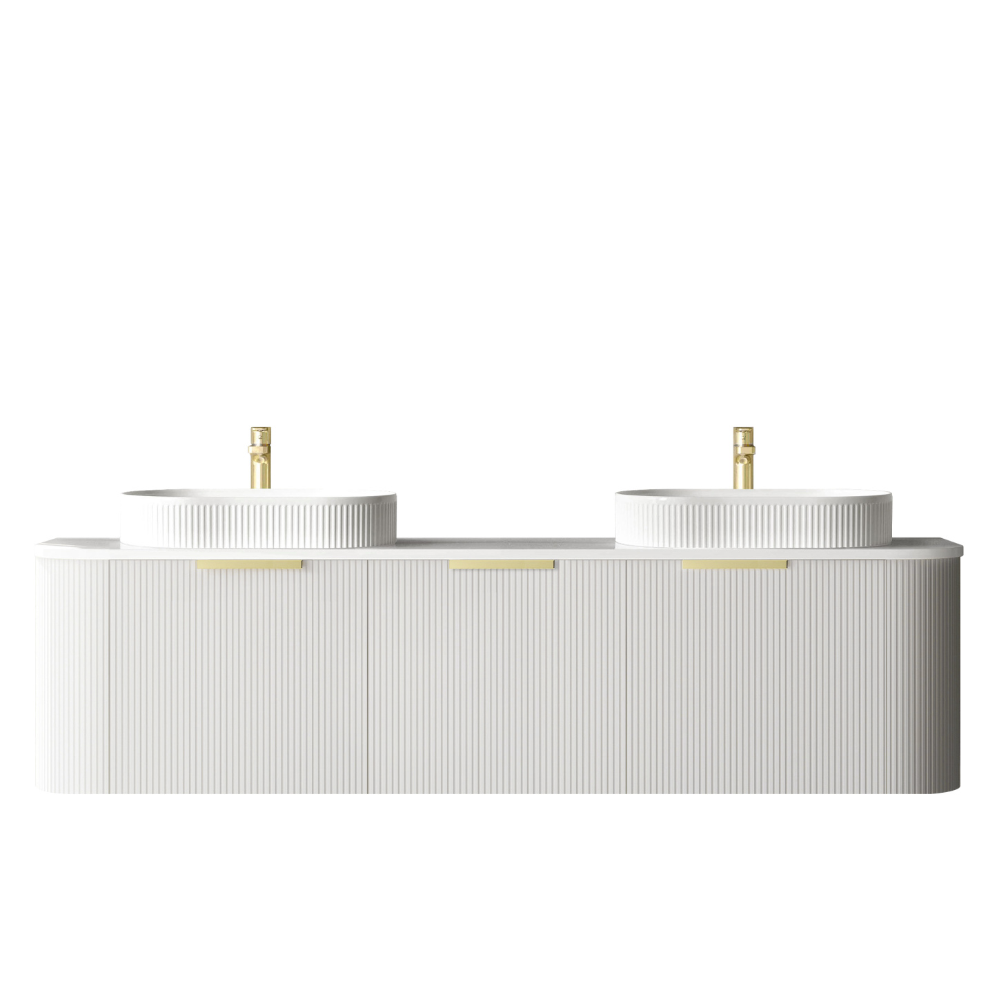 Otti BONDI White Futed Curve Vanity