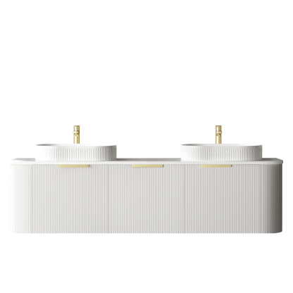 Otti BONDI White Futed Curve Vanity