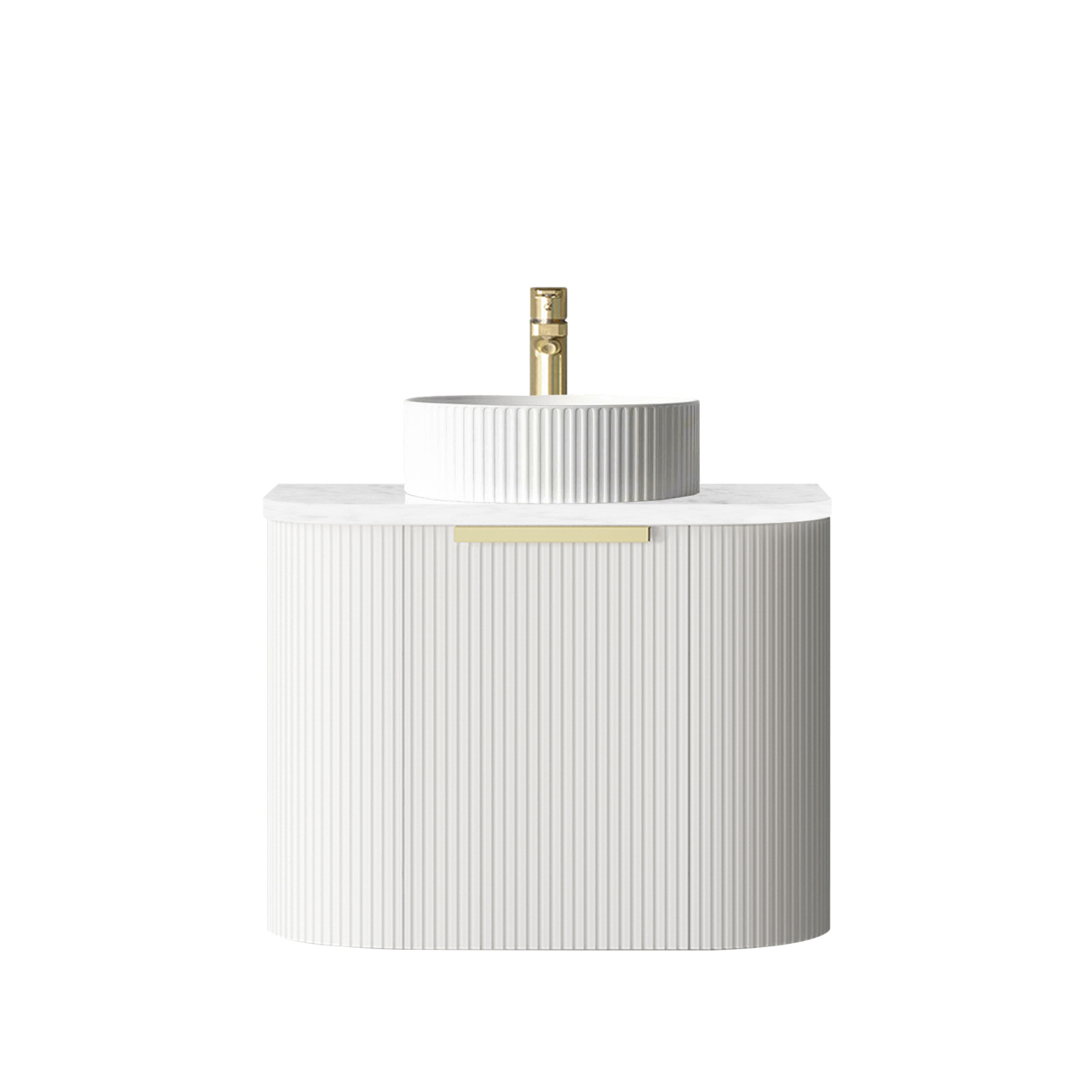 Otti BONDI White Futed Curve Vanity