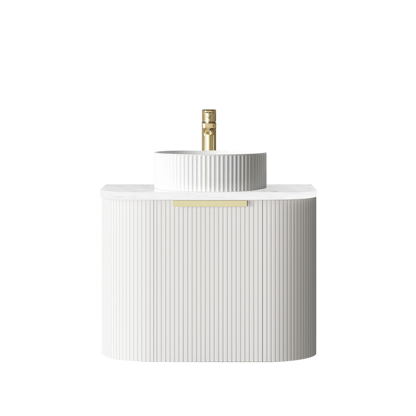 Otti BONDI White Futed Curve Vanity