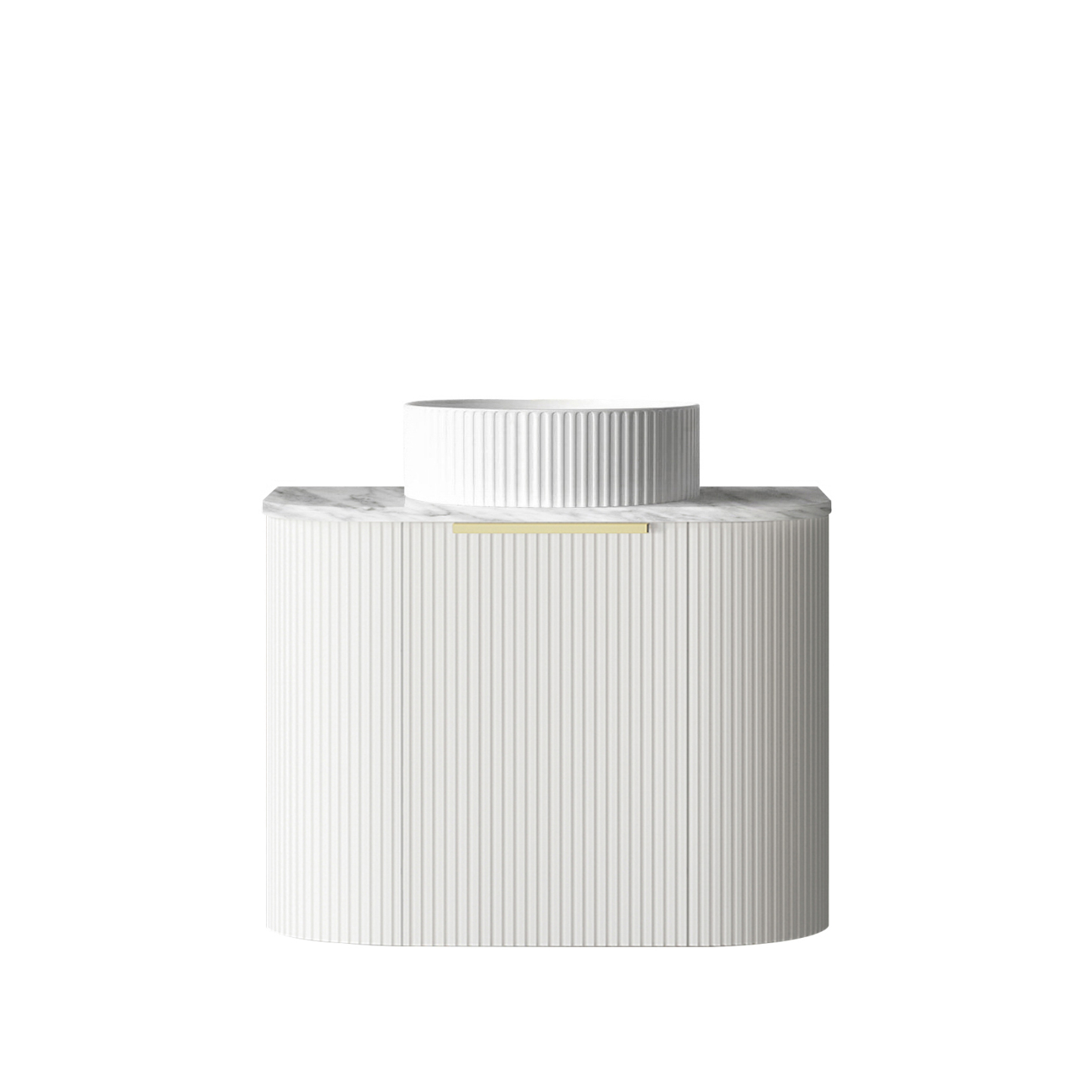 Otti BONDI White Futed Curve Vanity