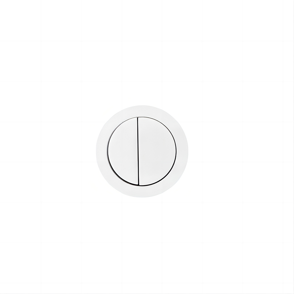 Inspire Round Toilet Flush Button Matte White