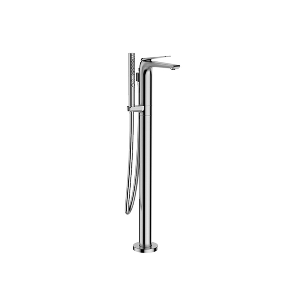 Avid Floor Mount Bath Filler with Handshower