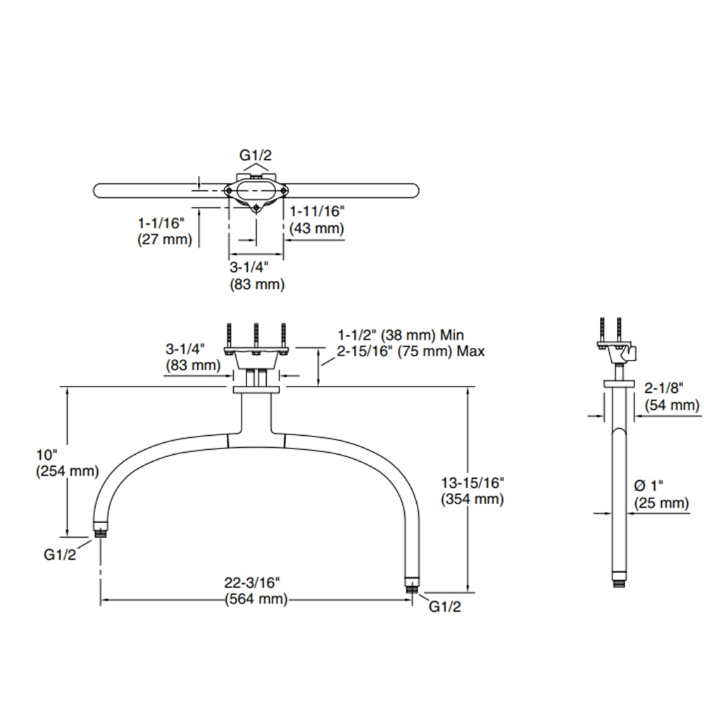 Statement™ Iconic Dual Shower Arm