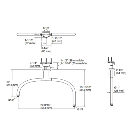 Statement™ Iconic Dual Shower Arm