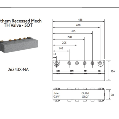 Anthem Recessed Mechanical Thermostatic Valve