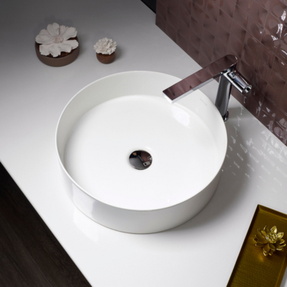 Mica Round Vessel 410mm, Slim Rim