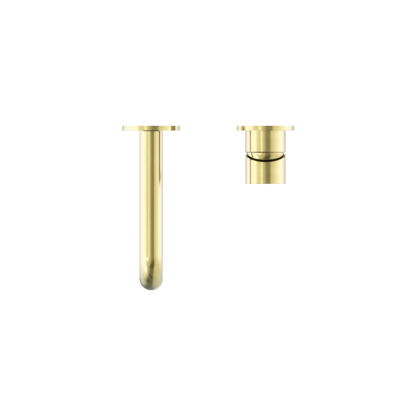 MECCA WALL BASIN/BATH MIXER SEPARATE BACK PLATE 185MM BG