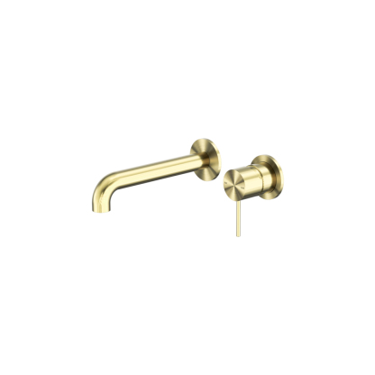 MECCA WALL BASIN/BATH MIXER SEPARATE BACK PLATE 185MM BG