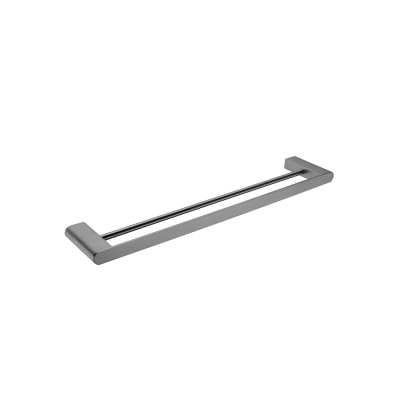 BA BIANCA DOUBLE TOWEL RAIL 600MM GUN METAL