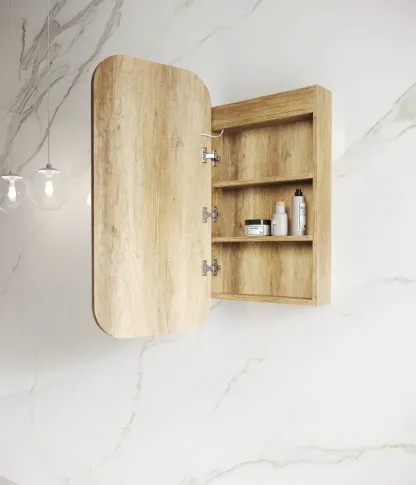 LED NEWPORT SOFT SQUARE SHAVING CABINET