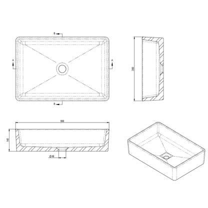 Aila Handmade Concrete Basin