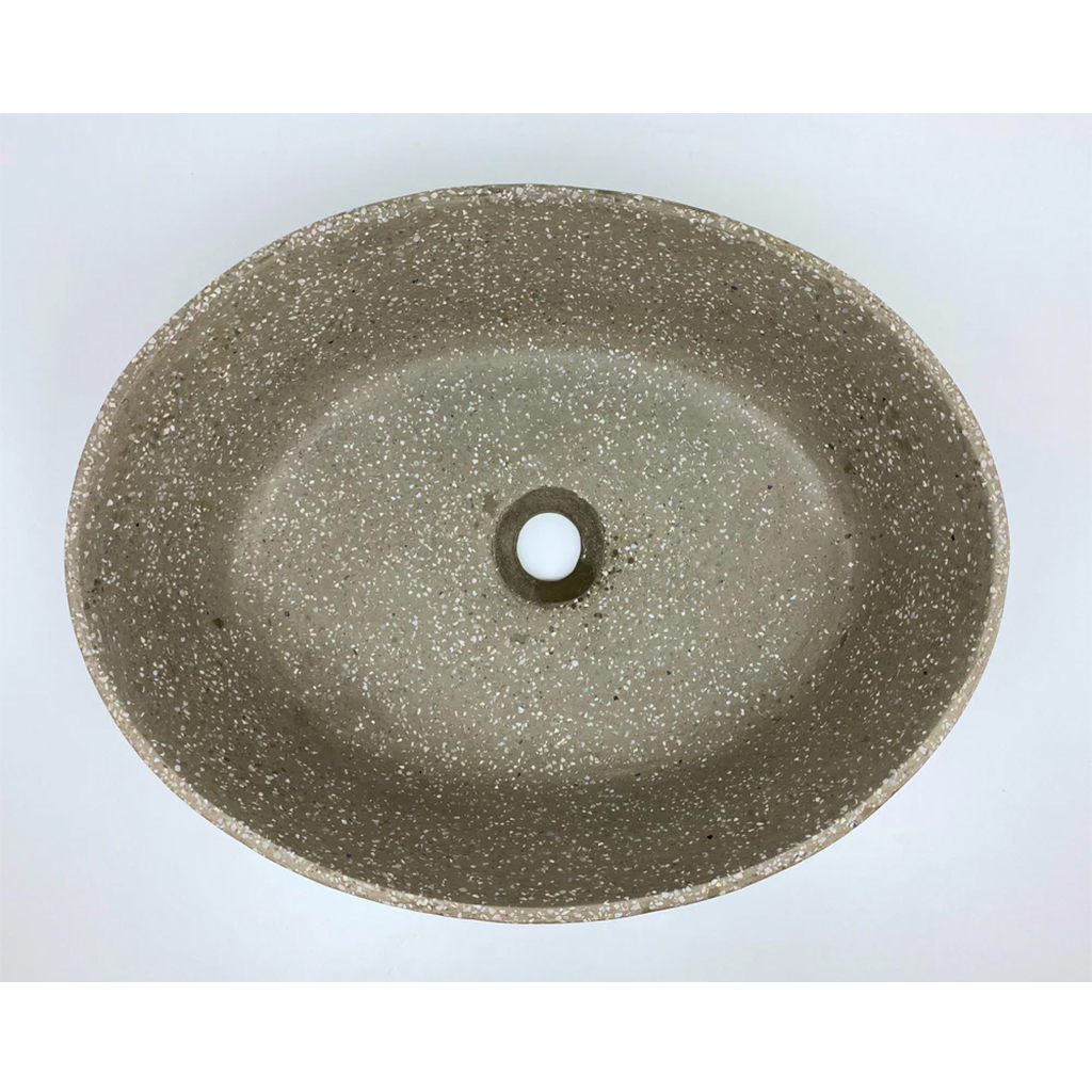 Calista Handmade Semi Inset Concrete Basin