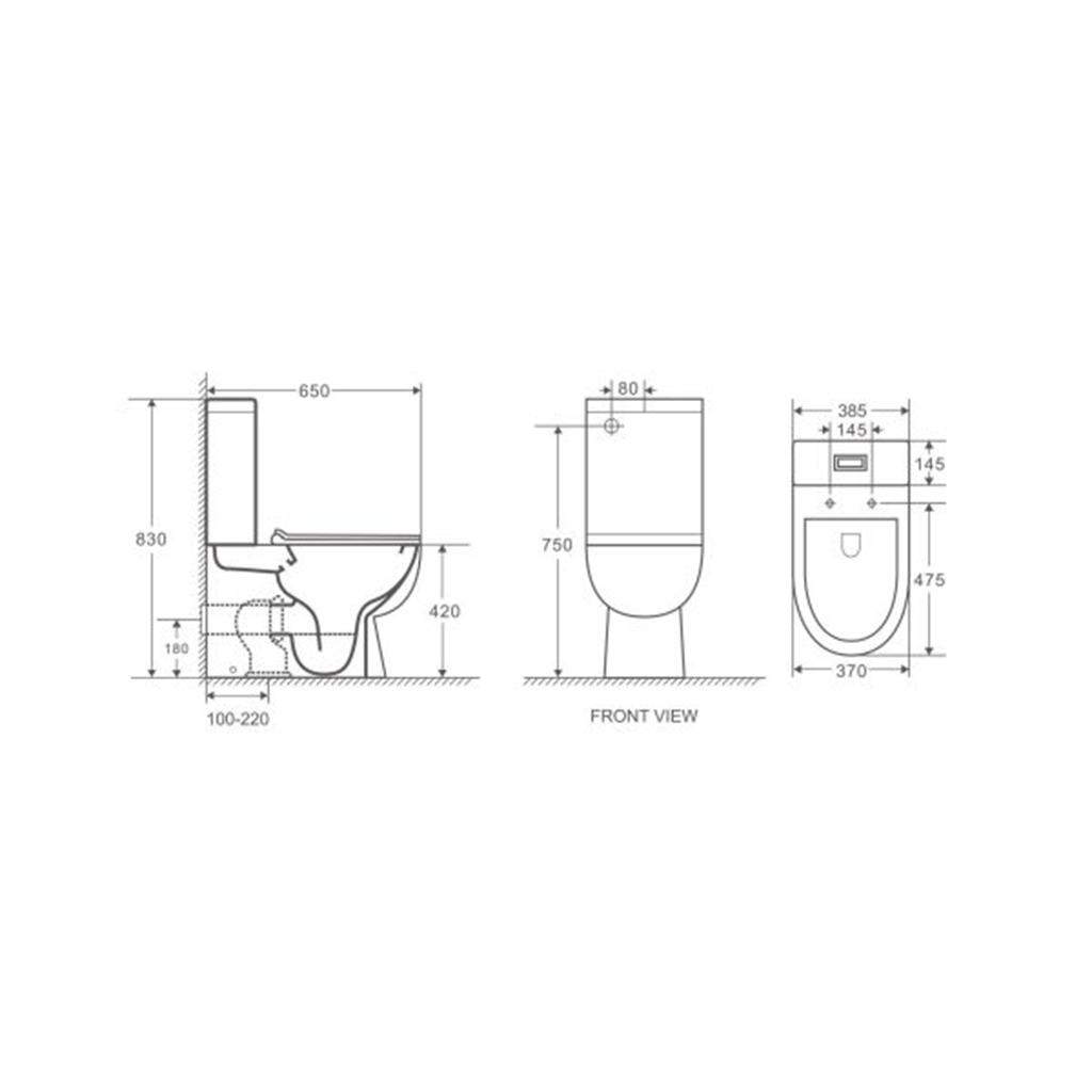 Moi Back-to-Wall Toilet Suite
