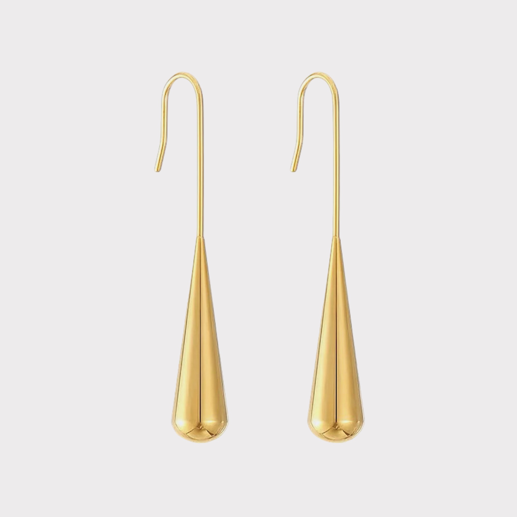 Ethereal Gold Droplet Earrings