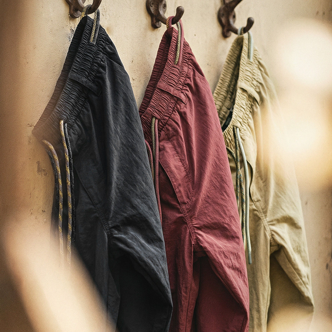 美式山系傘兵褲戶外薄款塔絲隆直筒機能休閒長褲子男士春