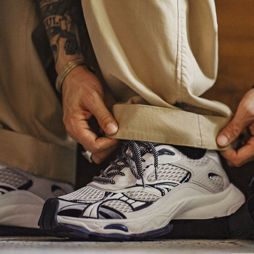 曼哈頓老爹鞋男秋季新款厚底網面增高白色軟底運動休閒鞋