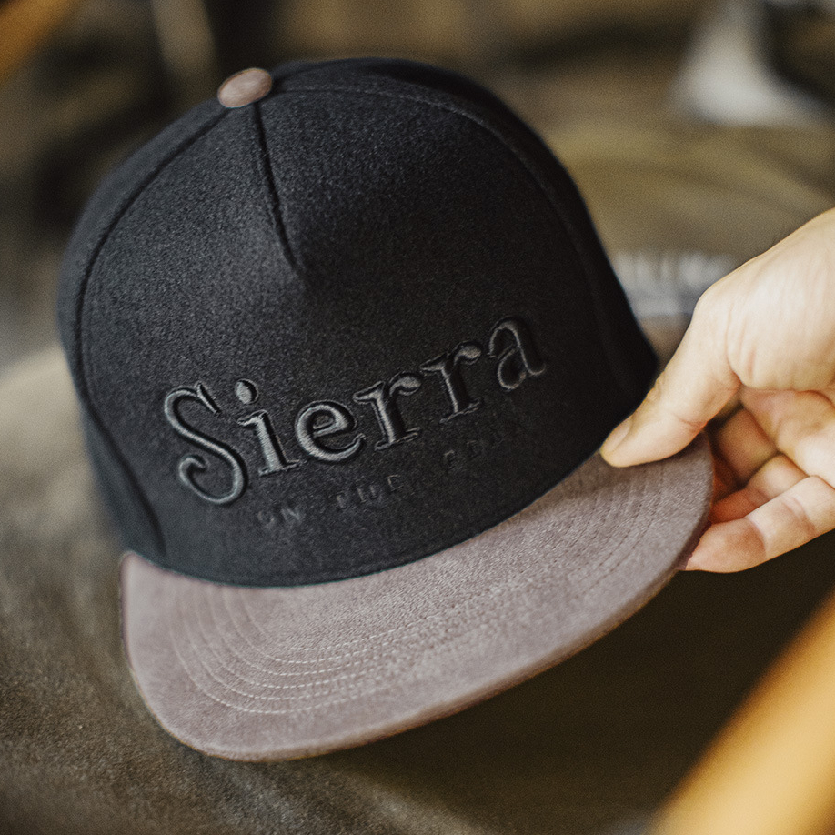 美式平簷棒球帽黑色毛呢刺繡鴨舌帽子五片嘻哈帽男款秋冬