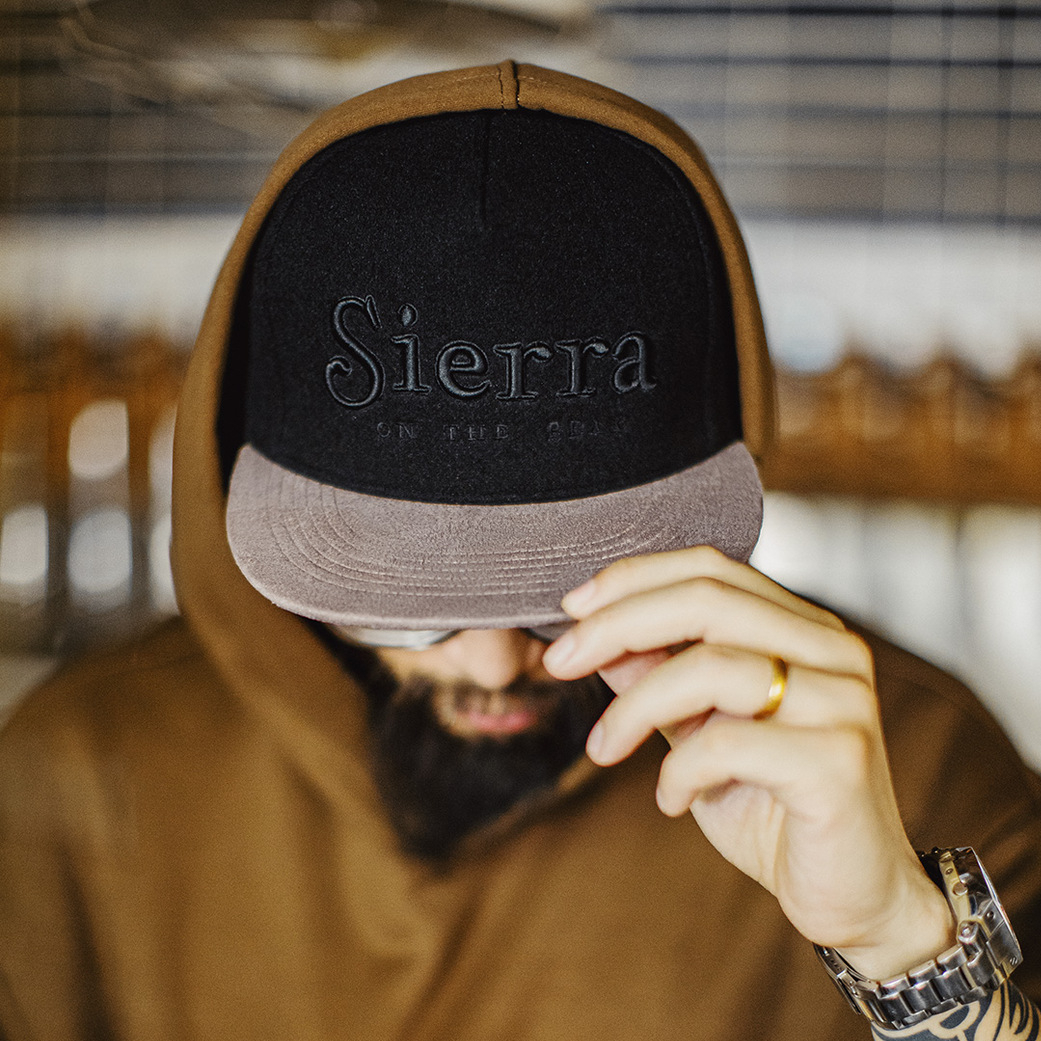 美式平簷棒球帽黑色毛呢刺繡鴨舌帽子五片嘻哈帽男款秋冬