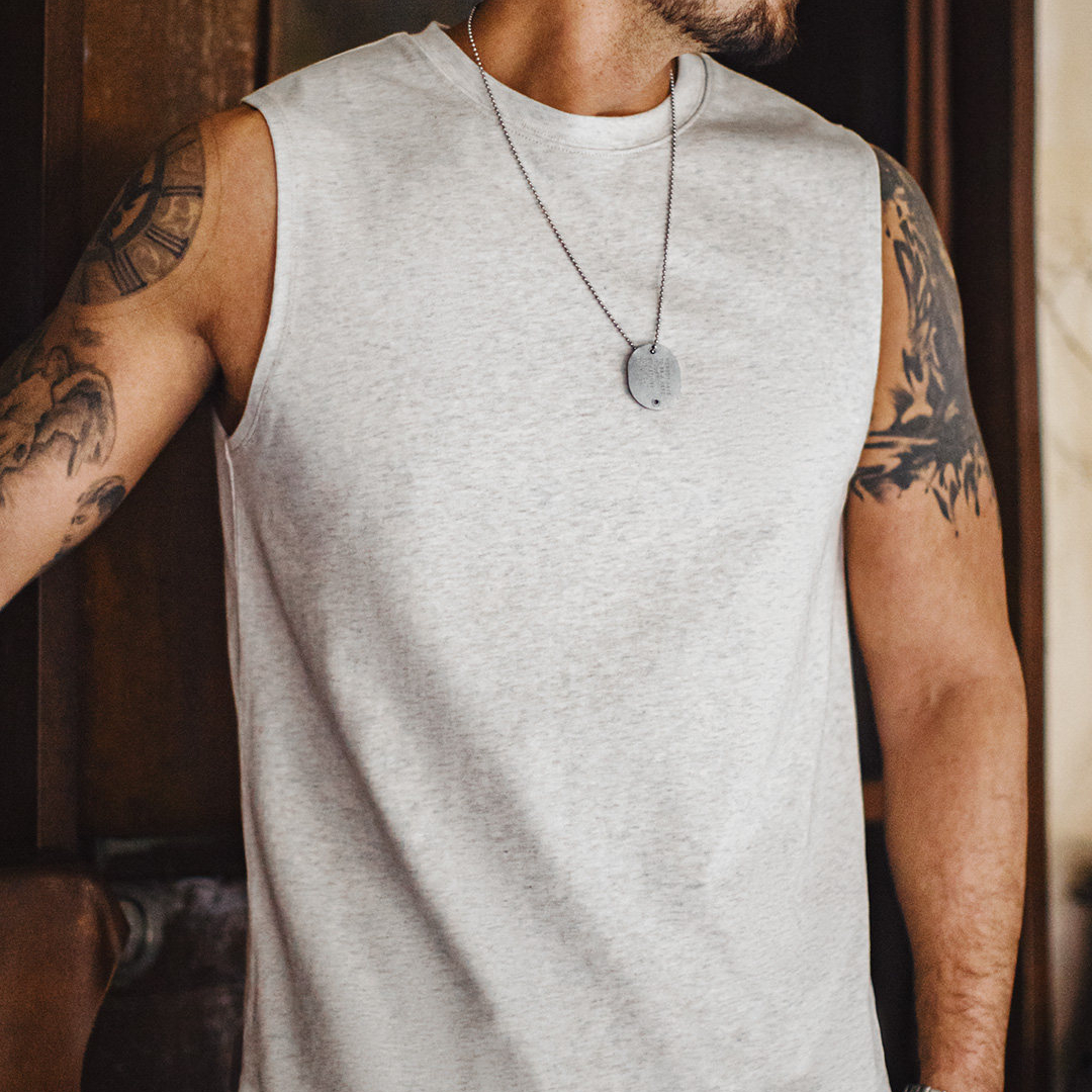 美式白色新疆純棉健身背心跨欄重磅無袖內搭坎肩打底衫男