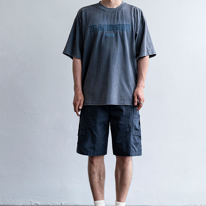 美式街頭潮牌字母刺繡做舊短袖T恤男夏季百搭寬鬆純棉半袖上衣tee