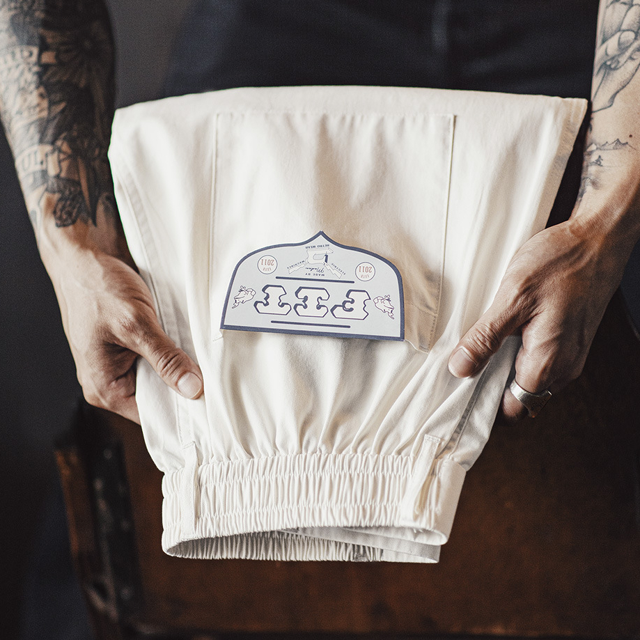 輕美式大口袋休閒褲純棉白色直筒鬆緊腰薄款長褲子男夏秋