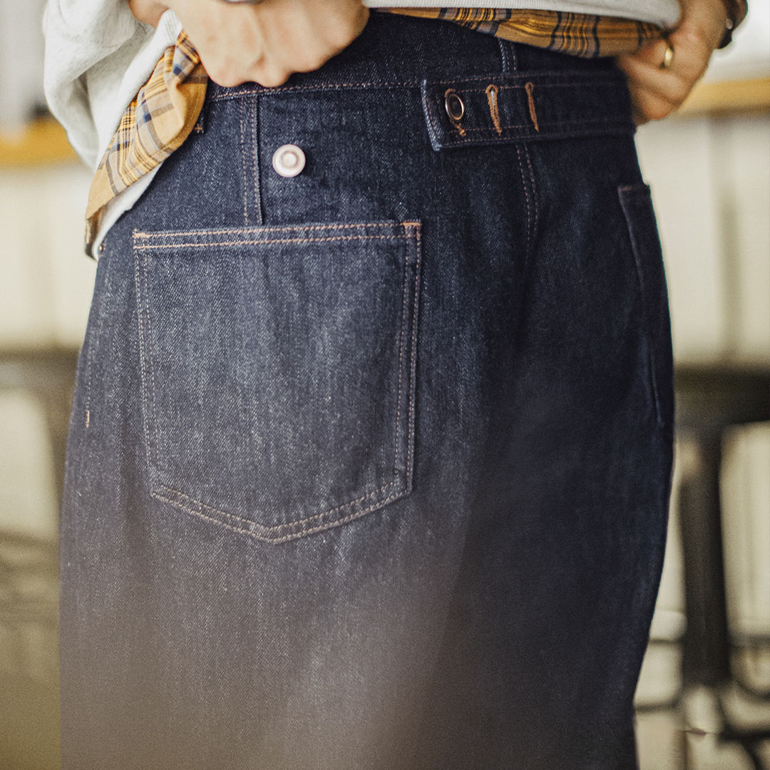 美式復古竹節深藍色牛仔褲直筒水洗丹寧休閒長褲子男士秋