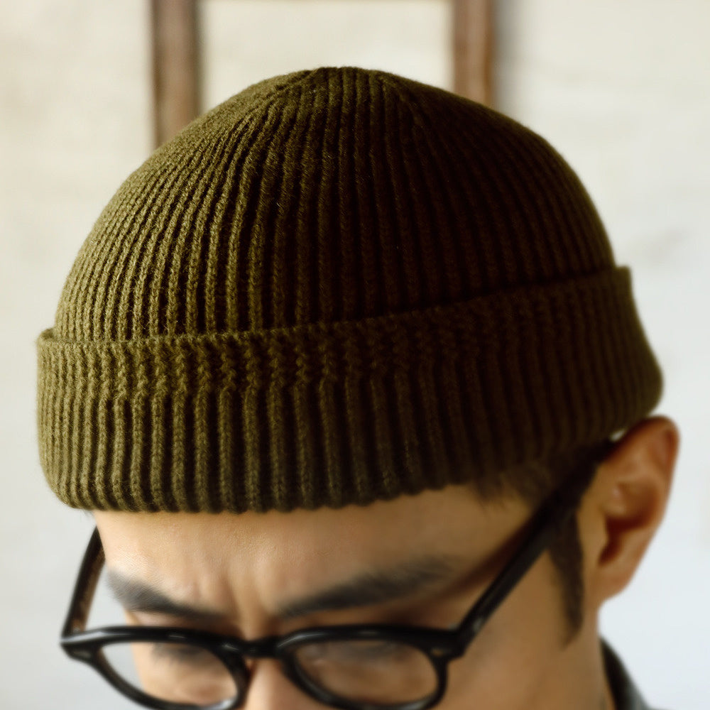 二戰海軍冷帽男冬天羊毛針織帽女毛線帽瓜皮帽WATCH CAP