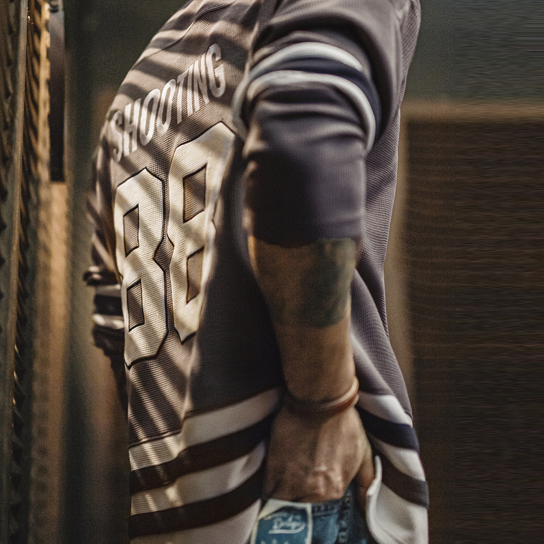 美式復古印第安v領華夫格長袖刺繡針織重磅衛衣外套男秋