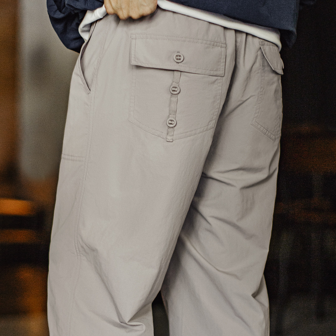 美式休閒防潑水Easypants薄款通勤束腳褲日系長褲子男秋