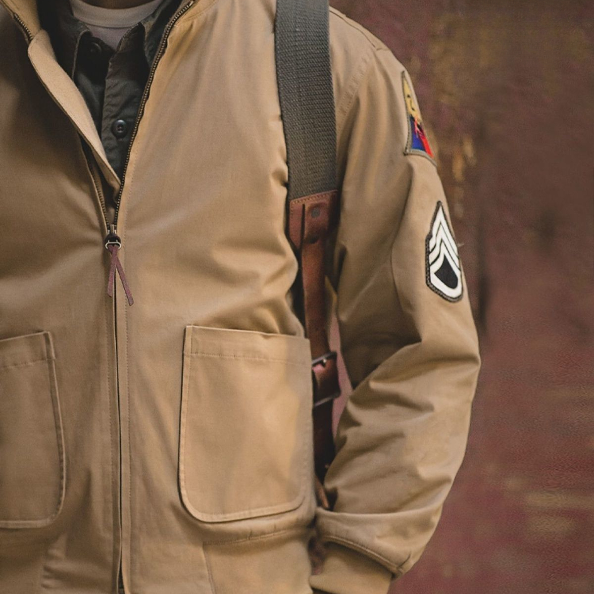 復古vintage狂怒坦克服經典復刻秋冬軍事風土黃色棉衣男