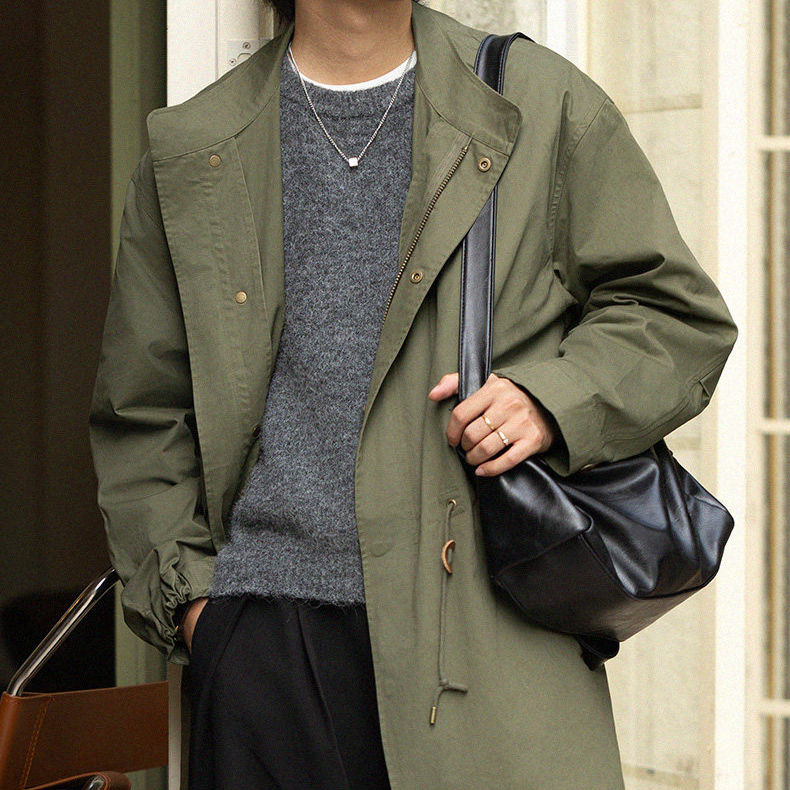 美式工裝M51魚尾風衣中長款野戰派克服parka夾克外套秋冬