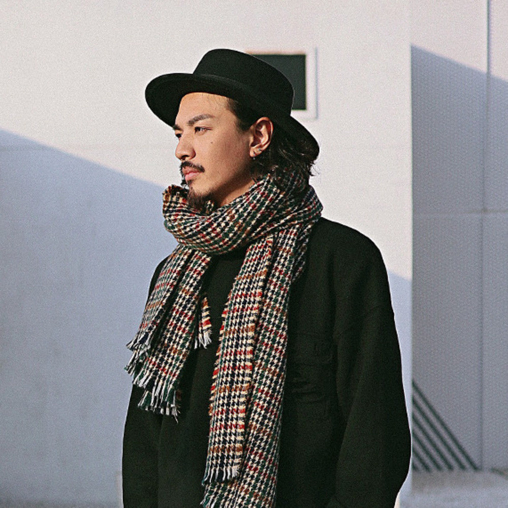 黑色毛呢禮帽可調節暗黑搖滾爵士帽英倫平頂紳士帽子